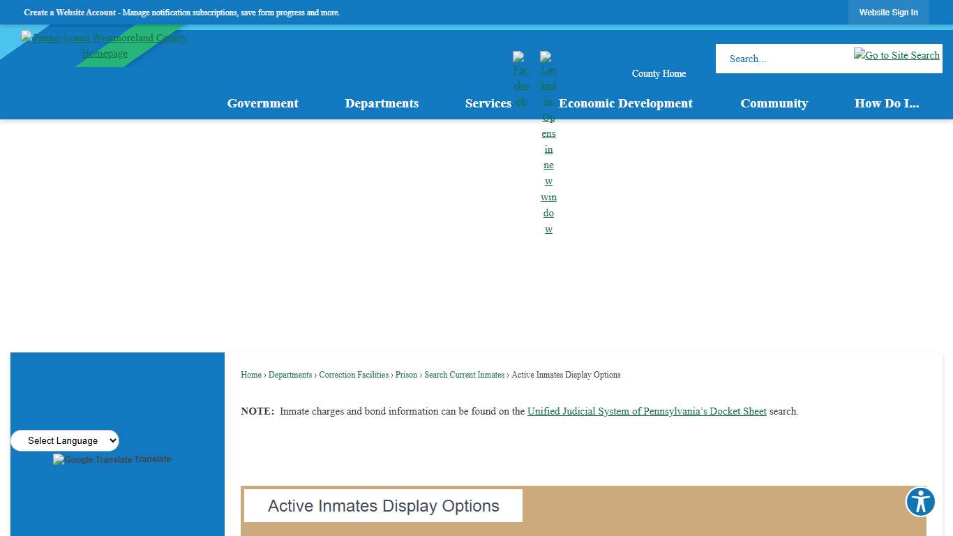 | Westmoreland County, PA - Official Website